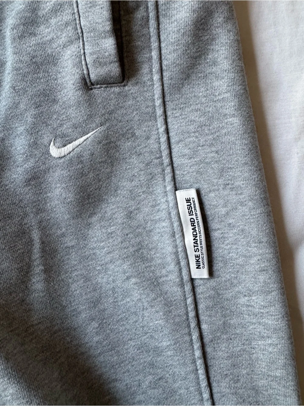 Nike Gray Drawstring Fleece Joggers